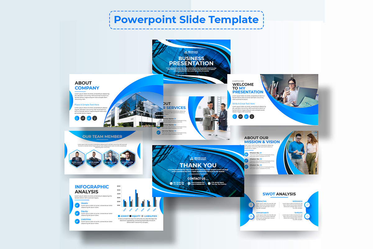 Corporate Powerpoint Template, a Presentation Template by pixelcreatx (Photo 2 of 3)