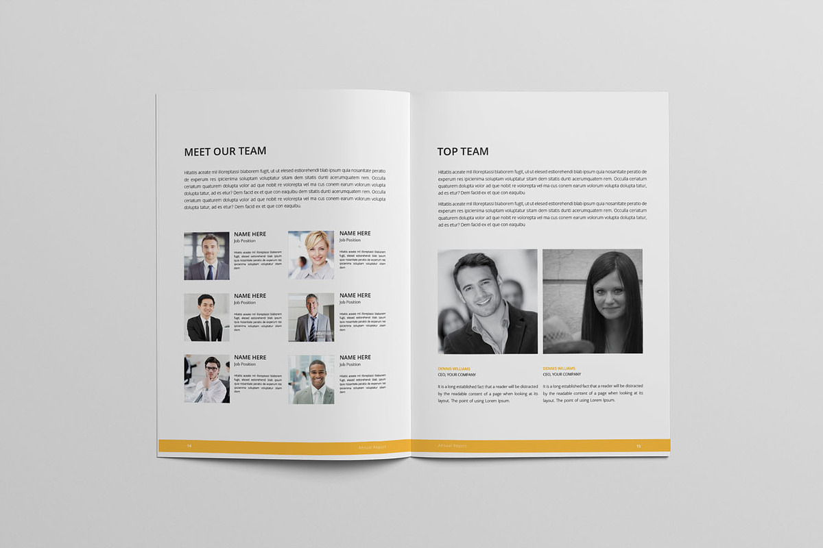 Annual Report Template Word & INDD, a Brochure Template by Taiffco (Photo 5 of 9)