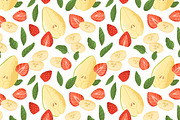 Healthy fresh food seamless patterns, a Pattern Graphic by Good Studio (Thumbnail 4 of 8)