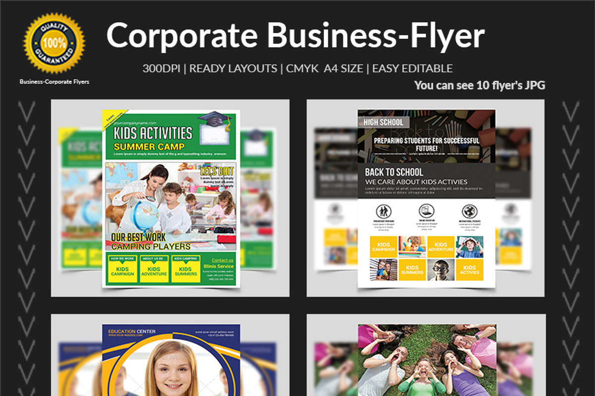 New-150 Multipurpose Flyers Bundle, a Flyer Template by AfzaalGraphics (Photo 13 of 35)