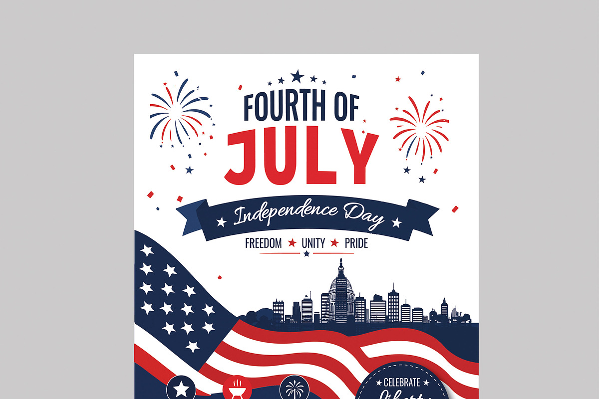 Fourth of July Celebration, a Flyer Template by MightyDesign (Photo 4 of 8)