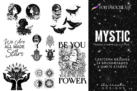 Procreate Mystic Stamp Collection