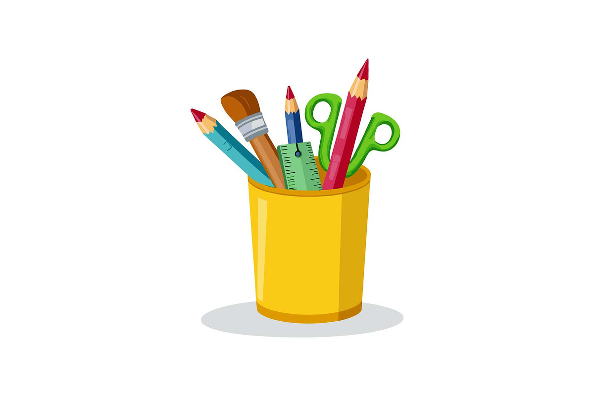 Globe & Art Tools Clipart Set, an Object Graphic by yasushie (Photo 11 of 16)