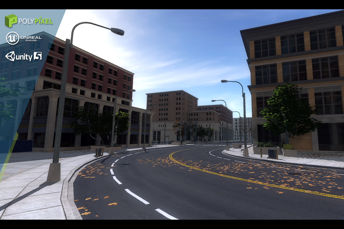 Urban City Pack, an Architecture 3D Model by PolyPixel (Photo 6 of 9)
