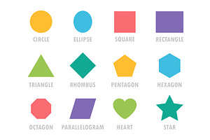Colorful vector set of basic, an Object Illustration by GraphiShop