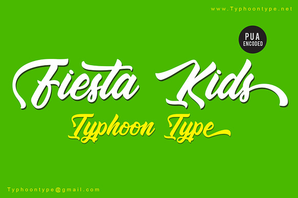 Fiesta Kids font preview 3