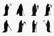 Grim Reaper Silhouette Vector art, a Person Illustration by Gfx Expert Team (Thumbnail 2 of 3)