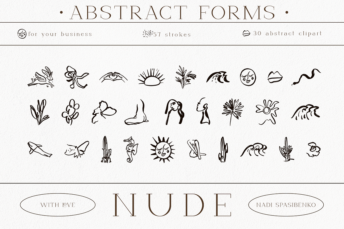Nude. Acrylic Strokes, an Object Graphic by nadispasibenko (Photo 5 of 7)