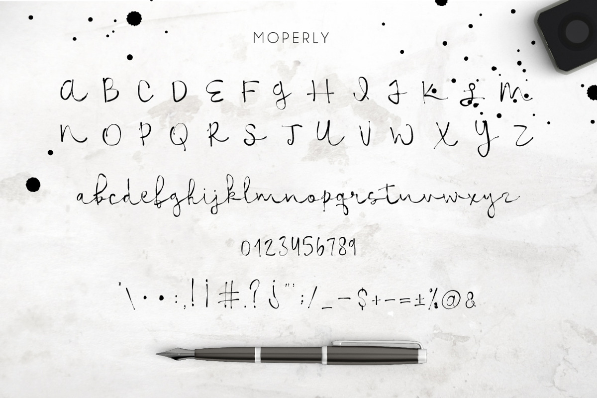 Moperly Script preview 5