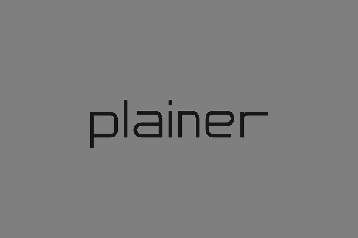 plainer font, a Sans Serif Font by gREyPUBLIC (Photo 1 of 3)