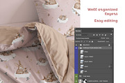 Realistic Cotton Bedding Mockup 2, a Household Mockup by Brzozowska (Thumbnail 3 of 4)