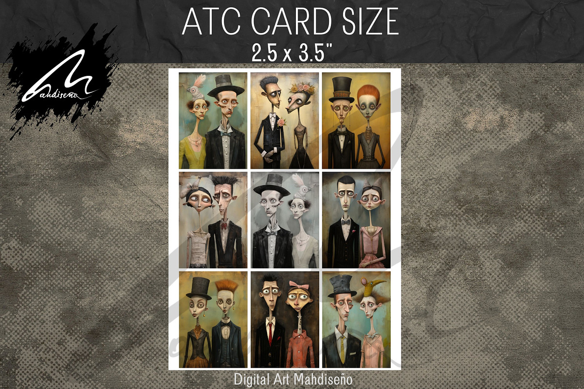 Odd Whimsical Couple, Quirky Collage, a Person Illustration by Digital Art Mahdiseño (Photo 9 of 9)