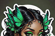 Verdant Veil:Emerald Fairy Portraits, an Illustration by ETARA by Mea Hau (Thumbnail 4 of 7)