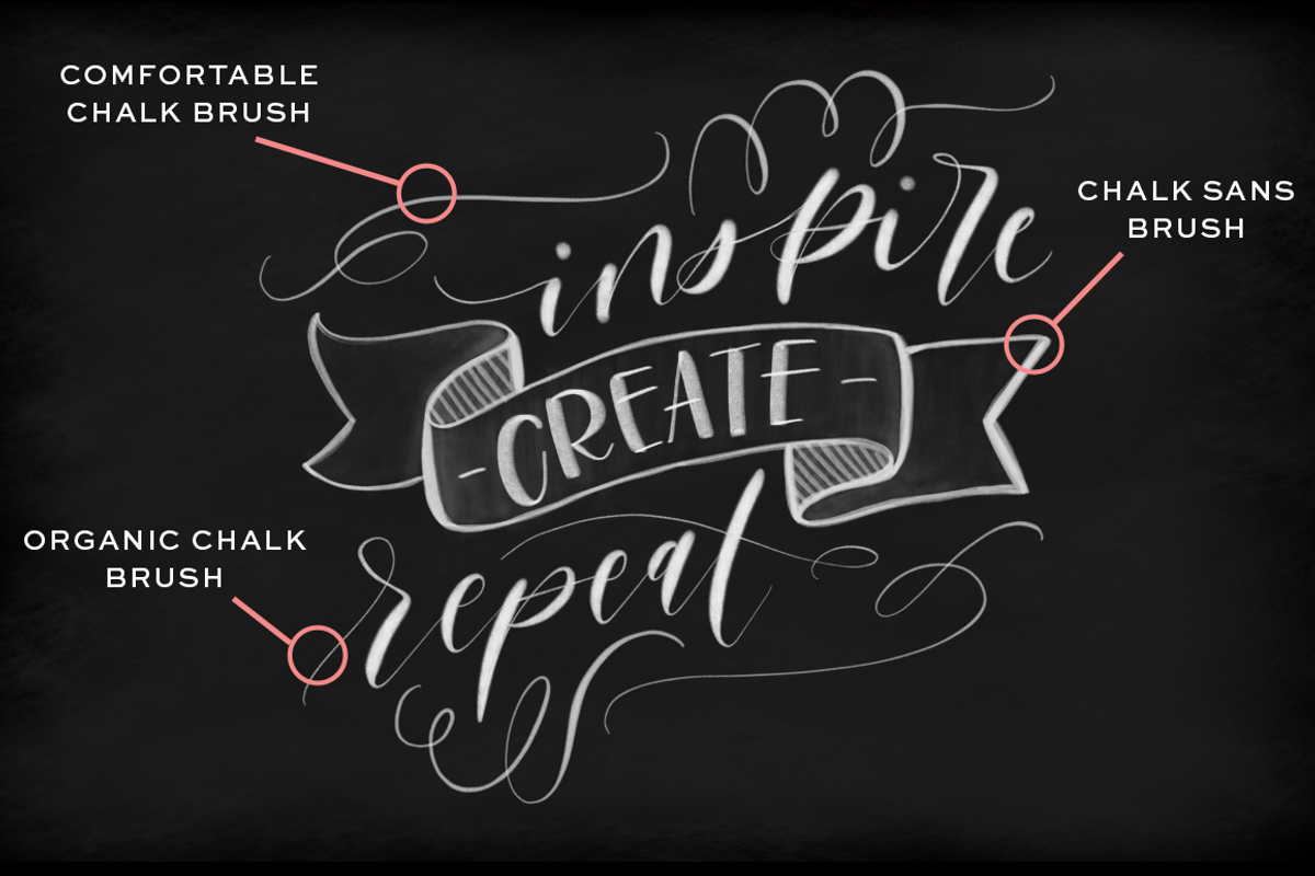 Procreate Chalk Brush Trio, a Brush Add-On by The Ampersand Shop (Photo 3 of 3)