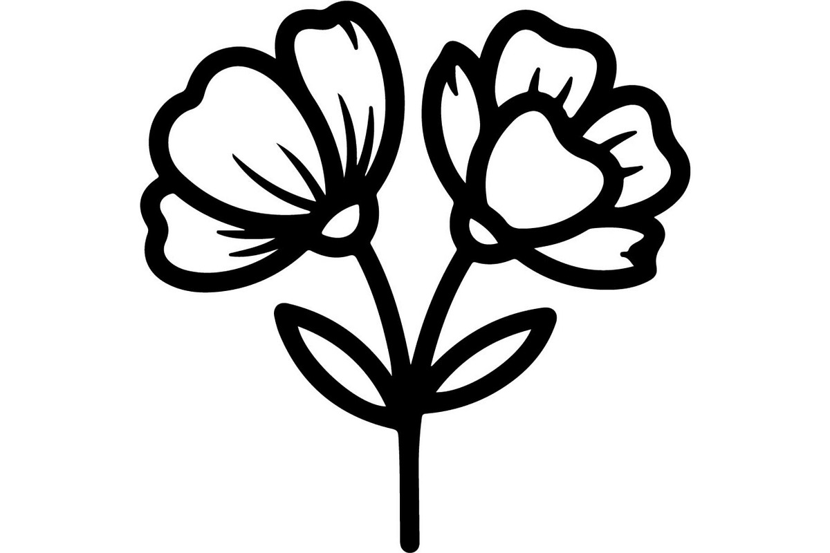 Simple Wildflower Silhouette, an Object Graphic by Designer_Momina (Photo 7 of 15)