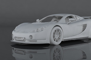 Ascari KZ1R Low-poly 3d Model Ready