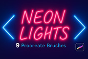 Neon Light Procreate Brushes, a Brush Add-On by PaperMoon (Thumbnail 6 of 7)