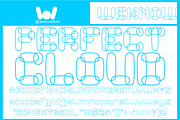 Perfect Cloud font, a Font by weknow (Thumbnail 1 of 8)