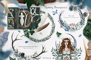 Imbolc Celtic Winter Watercolor Set, a Texture Illustration by Fluffy Unicorn (Thumbnail 6 of 13)
