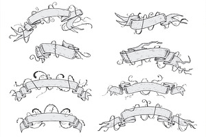 RIBBONS - Hand Drawn