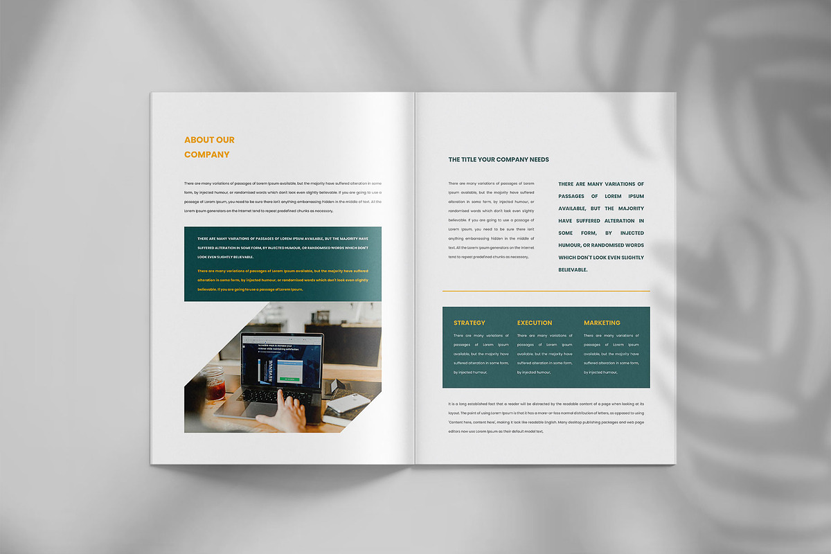 Annual report brochure template, a Brochure Template by Tanmoy Topu (Photo 5 of 12)