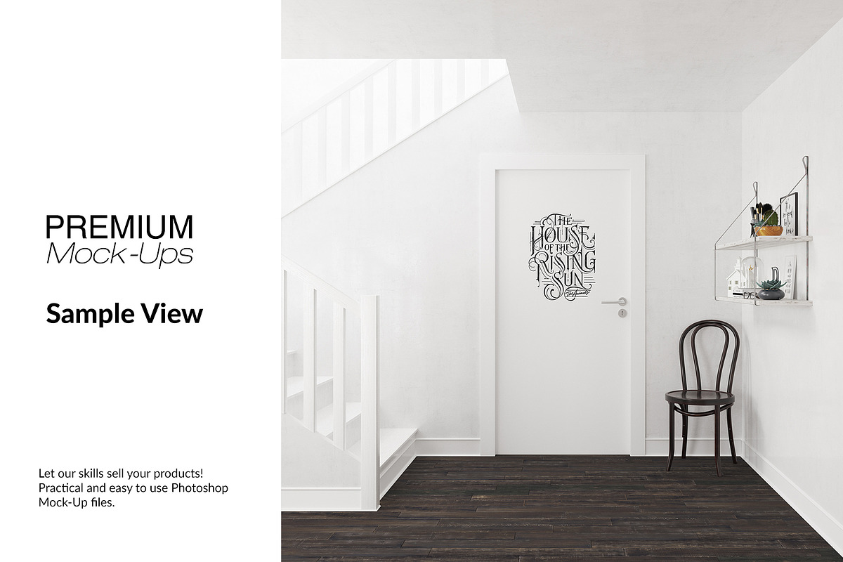 Door Murals Set, a Print Template by mock-ups (Photo 6 of 11)