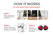 Christmas Scene Creator Backgrounds, a Product Mockup by SarahDesign (Thumbnail 4 of 8)