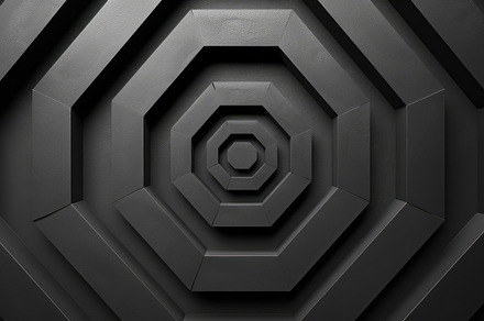 Black hexagonal pattern against black background, a Background Photo by ImageMir