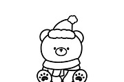 Cute Christmas Bear SVG for Cricut, an Illustration by TheHitShop (Thumbnail 9 of 10)