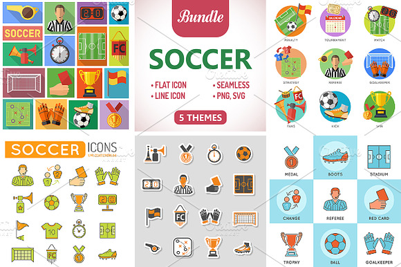 Soccer Icons Stickers
