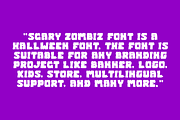 Scary Zombiz - Halloween Font, a Blackletter Font by QR Design Studio (Thumbnail 5 of 7)