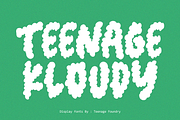 Teenage Kloudy, a Symbol Font by TeenageFoundry (Thumbnail 1 of 6)