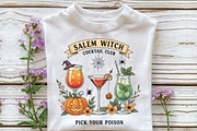 Salem Witch Cocktail Club Halloween, an Illustration by CraftArtStudio (Thumbnail 3 of 4)