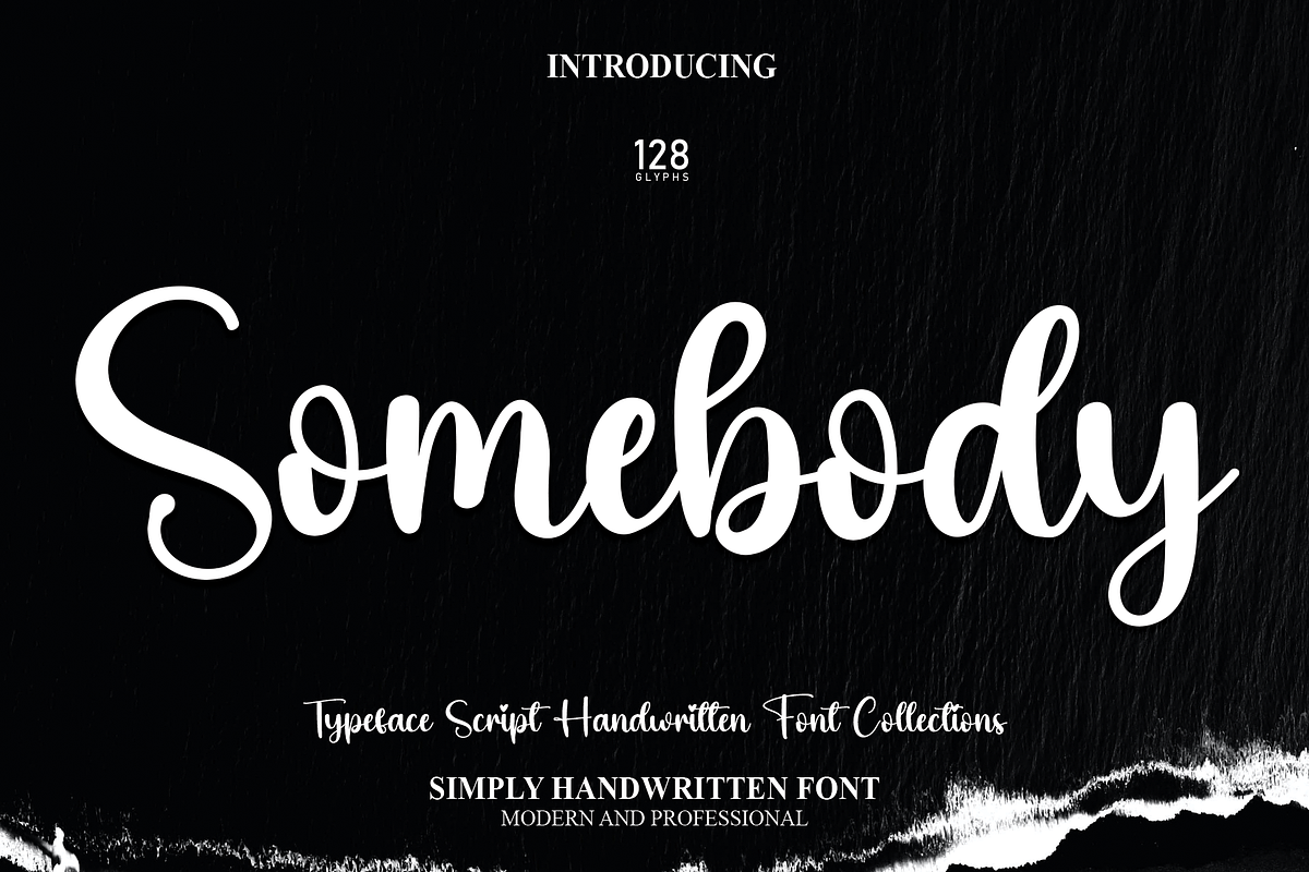 Somebody | Script Font, a Script Font by Scratchones (Photo 1 of 8)
