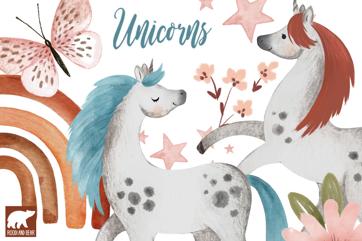 Rainbow Unicorn Party, an Illustration by Roodi and Bear (Photo 1 of 2)