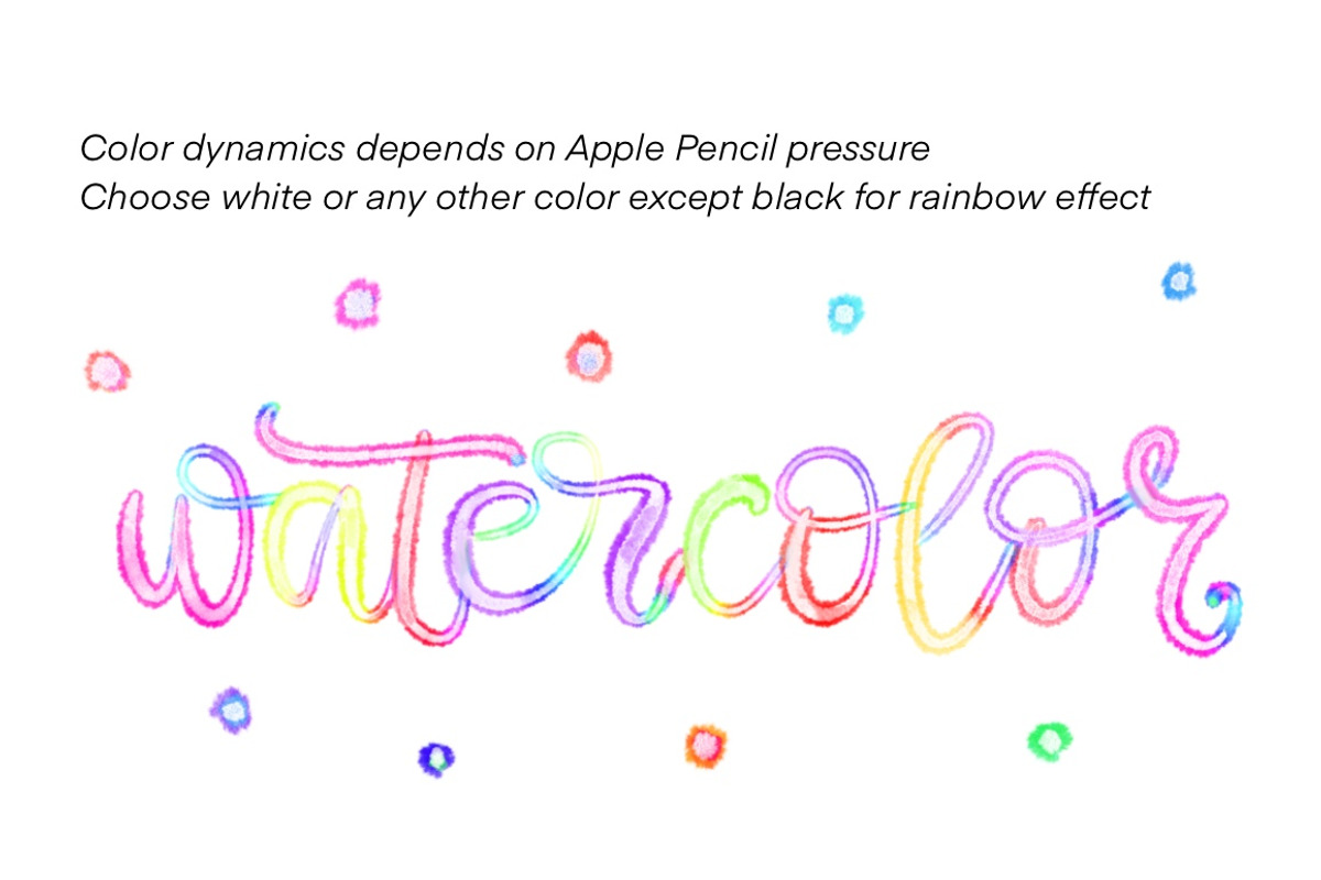 Rainbow Outline Procreate Brushes, a Brush Add-On by Almazova Dolzhenko (Photo 4 of 13)