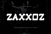 Zaxxoz - Font, a Sans Serif Font by artchiles_design (Thumbnail 1 of 5)