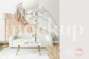 Living Room Wallpaper Mockup, a Product Mockup by MoMockups (Thumbnail 4 of 6)