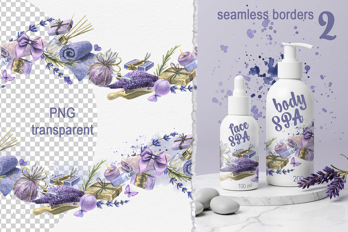 Lavender Spa Watercolor Set, an Illustration by NATASHA CHU (Photo 15 of 19)