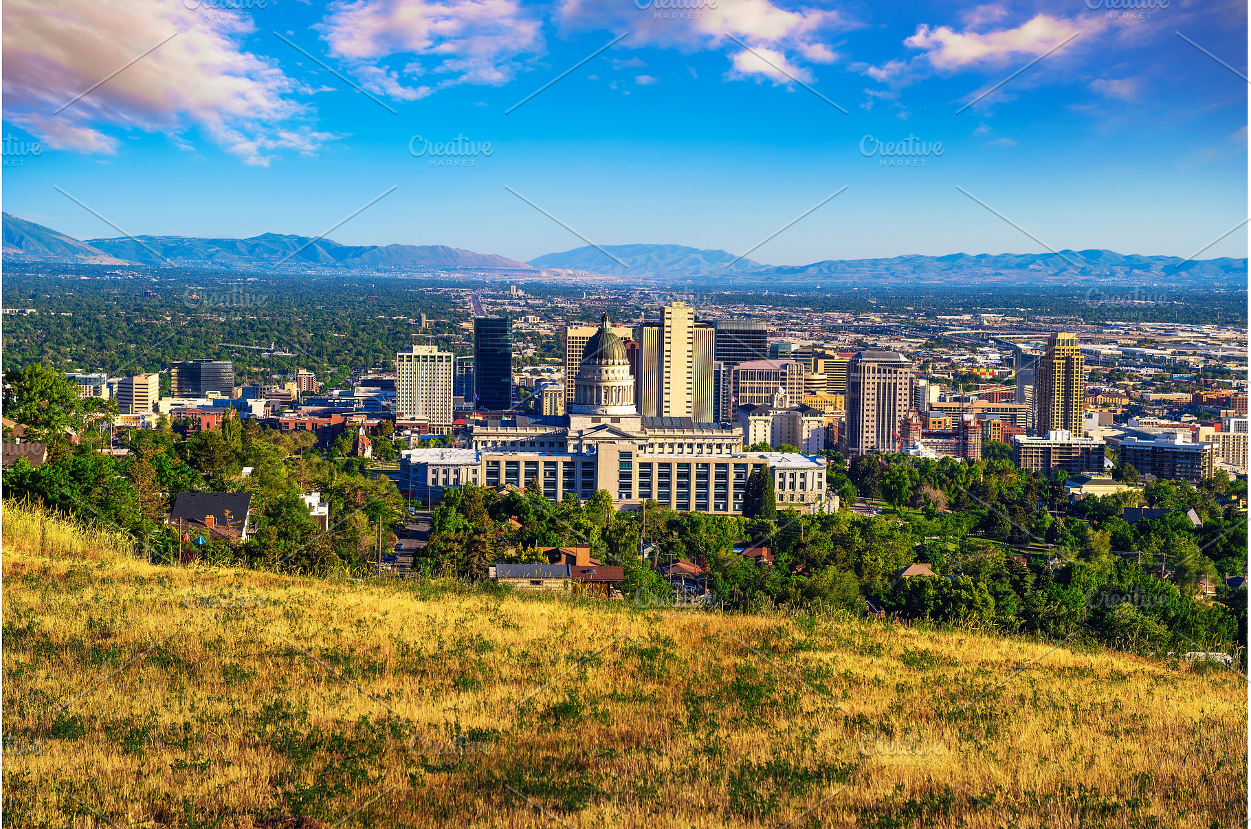 Salt Lake City skyline with Utah, an Architecture Photo by Nick Fox