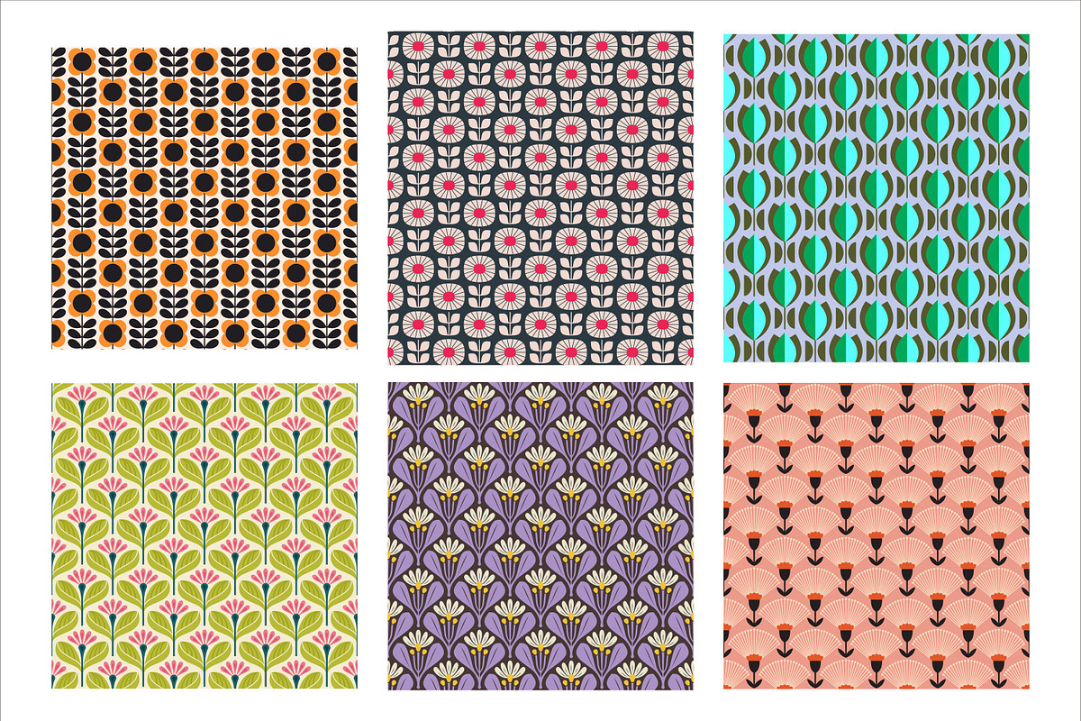 Pack of abstrack flower pattern, a Pattern Graphic by Brainware Graphic (Photo 3 of 8)