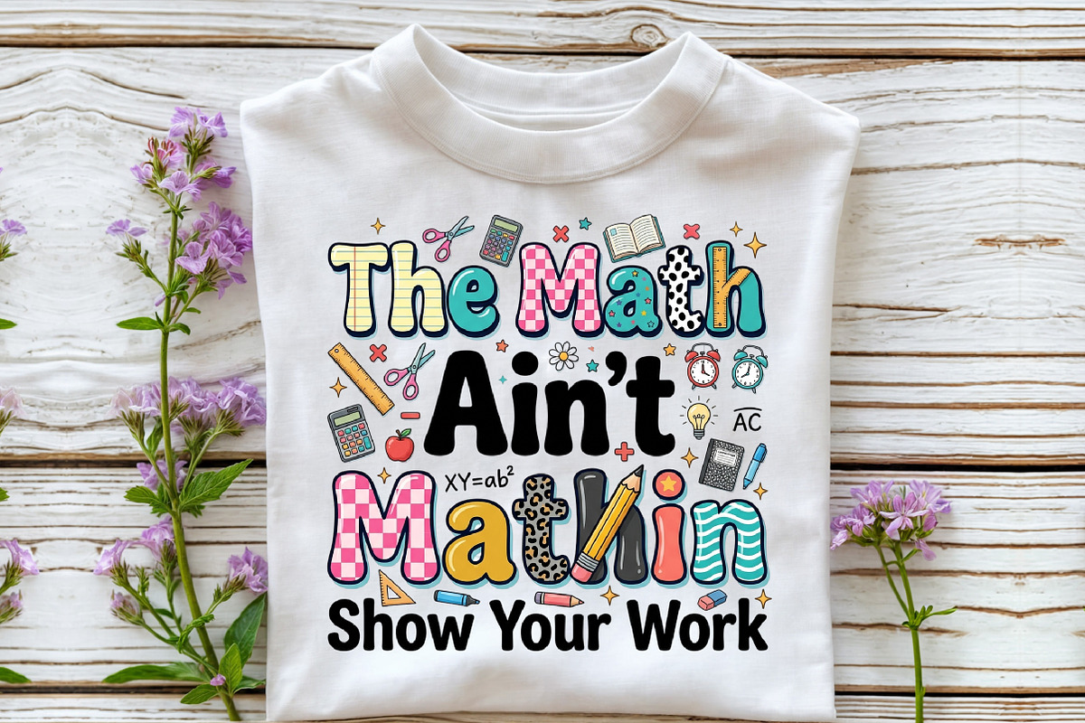 Math Teacher PNG, Back to School Png, an Object Illustration by Sublimation Artist (Photo 3 of 9)