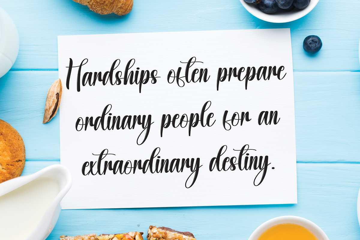 Orange | Script Font, a Handwritten Font by Scratchones (Photo 4 of 9)