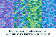 Mermaid Scales Seamless Pattern, a Pattern Graphic by MyNatureGraphics (Thumbnail 2 of 2)