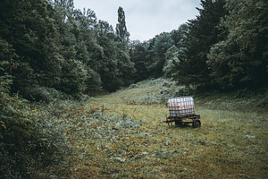Water tank trailer in green meadow, an Industrial Photo by SkyNext