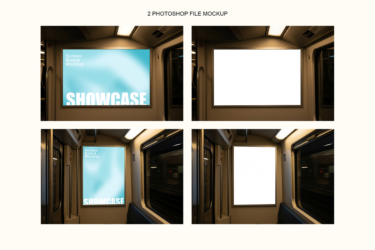 2 Screen Board Mockup, a Product Mockup by Aquarianz Studio (Photo 3 of 3)