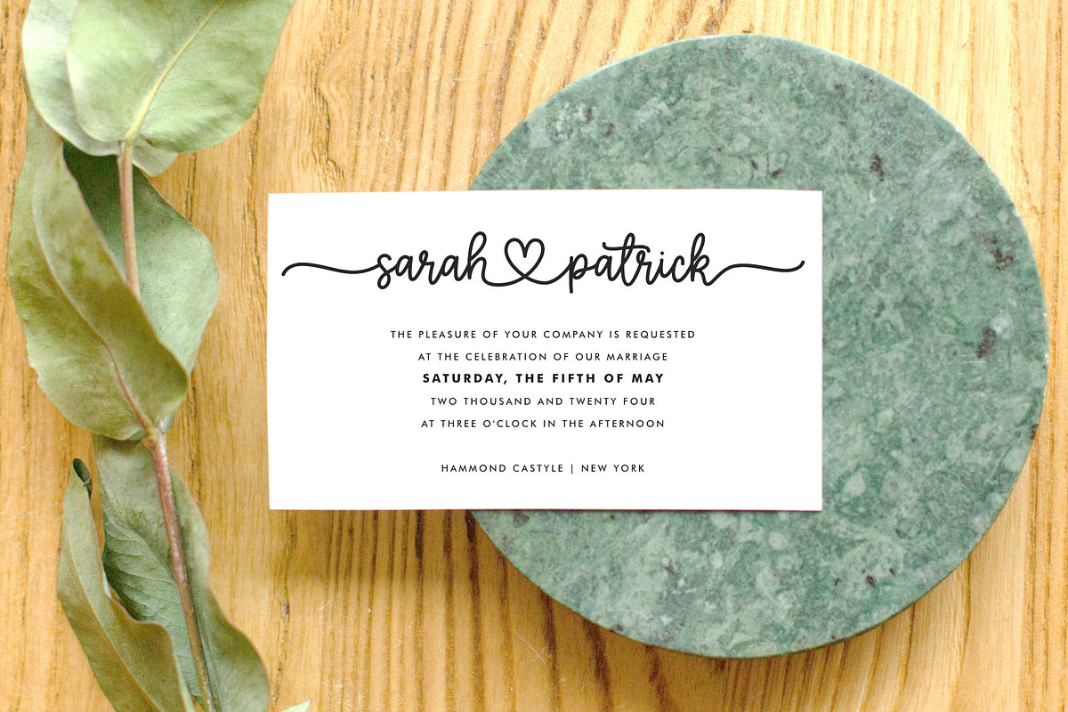 Jaime Bella - Wedding Heart Font, a Script Font by Jimtype Studio (Photo 10 of 10)