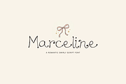 Marceline Romantic Swirly Script, a Handwritten Font by gafaroff studio (Thumbnail 1 of 5)
