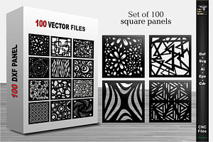 100 Decorative Square Panels