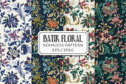 Batik Floral Summer Patterns, a Pattern Graphic by ASTUDIO (Thumbnail 1 of 8)
